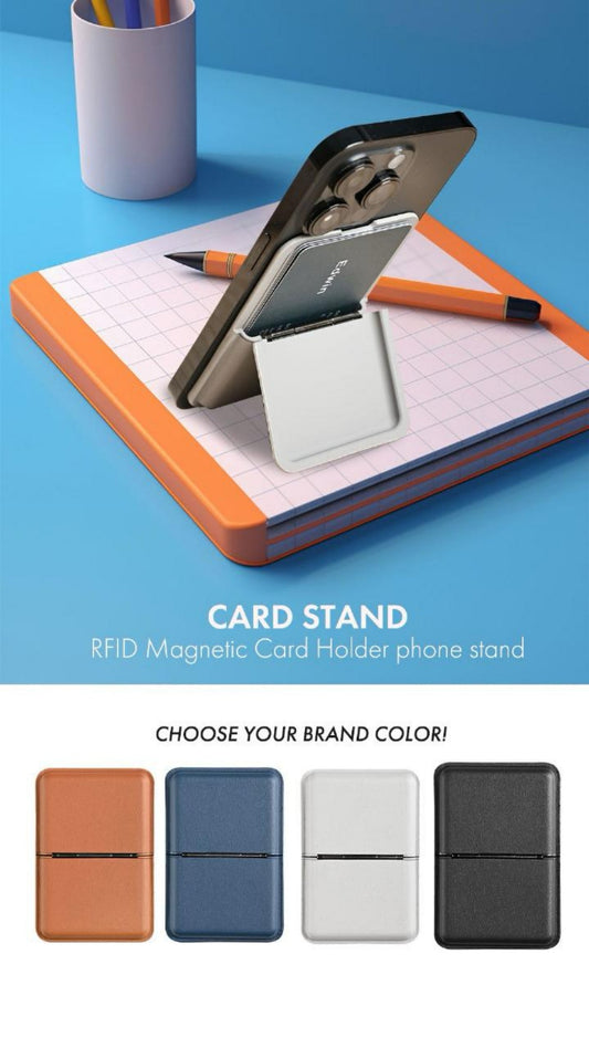 Card Stand - Magnetic card holder and phone stand